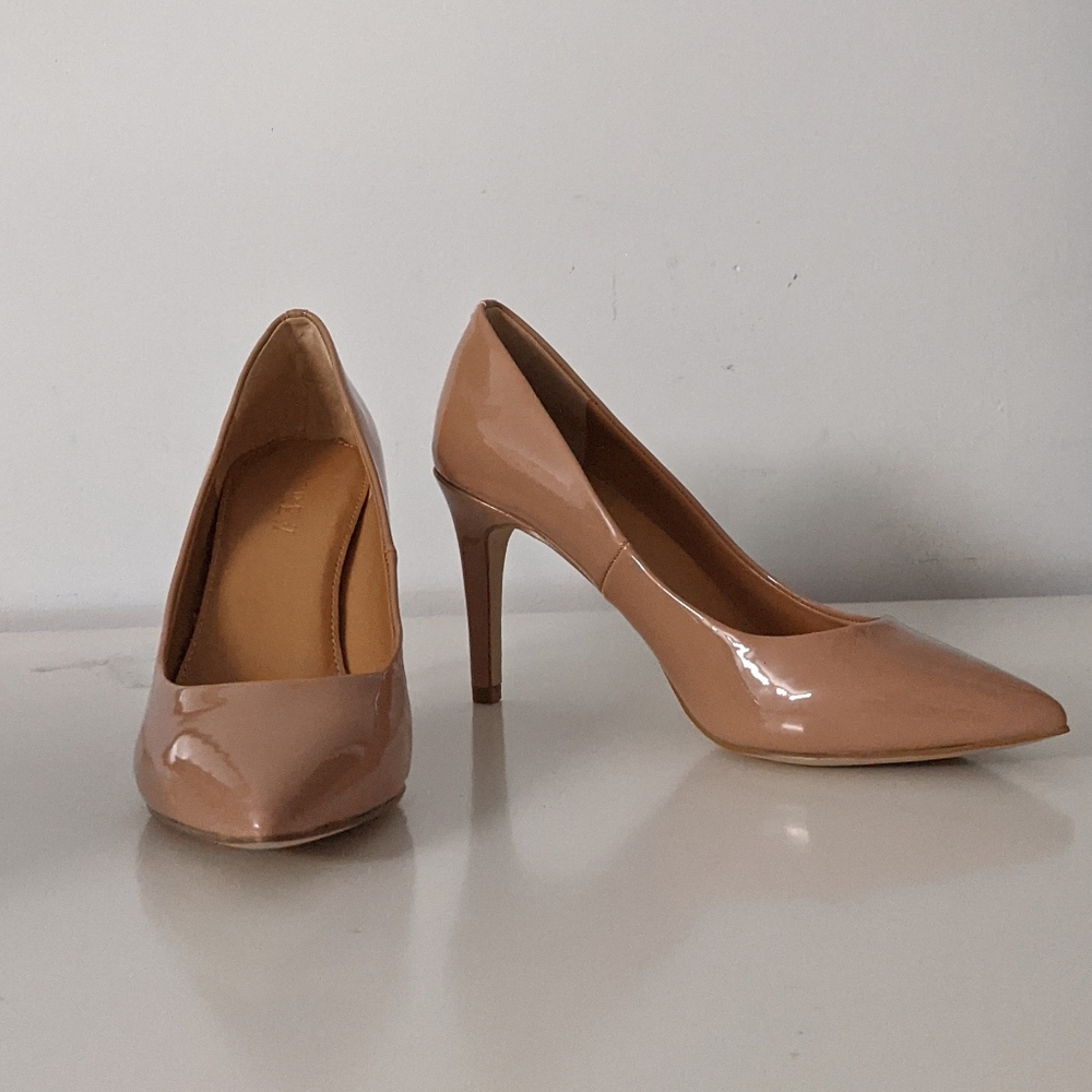 COPY - J. Crew Bronzed Clay Isabelle Patent Pumps NWT 5.0